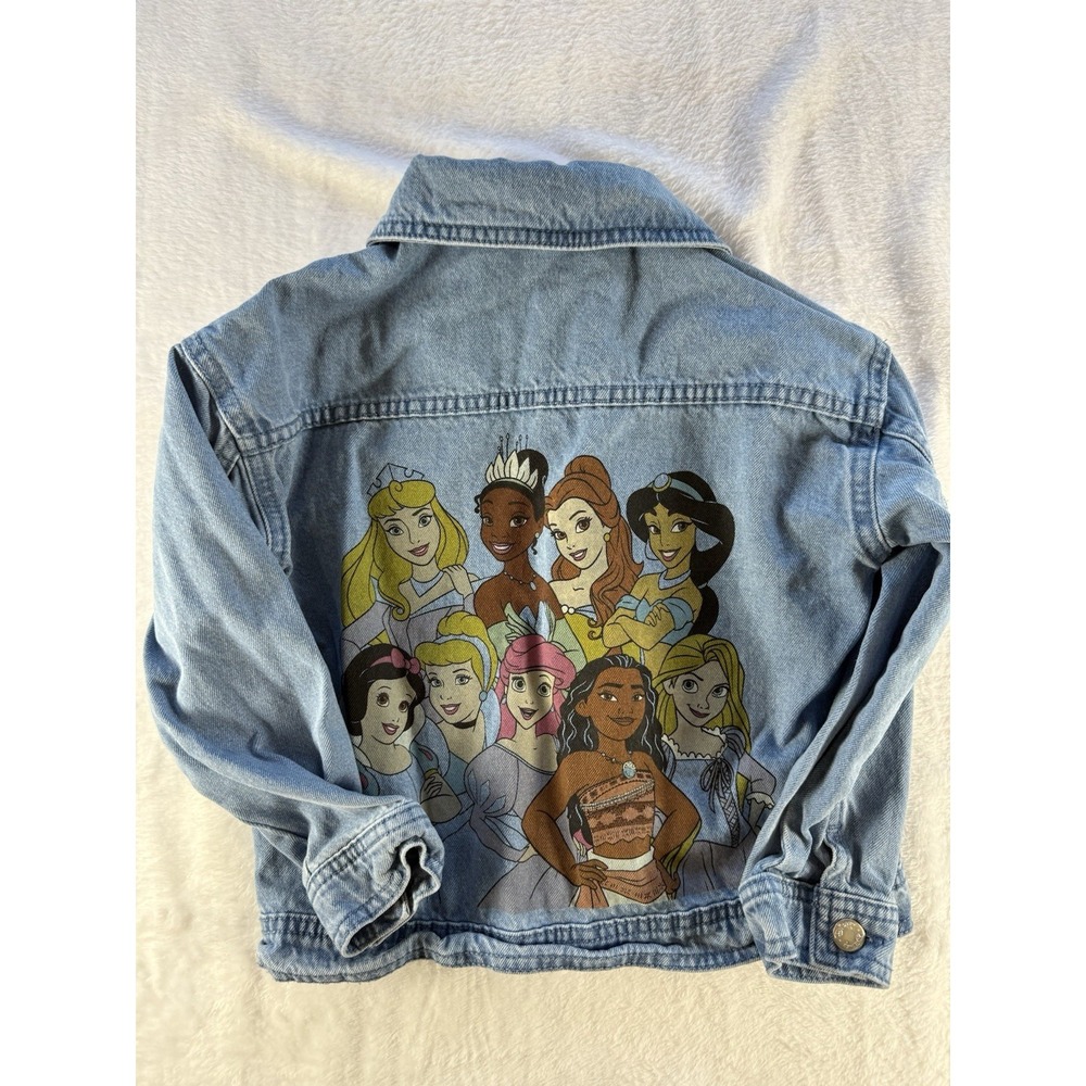 Disney Princess Be kind Denim Jacket Jeans Trucker Girls size 6